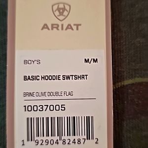 Boys size medium 10-12 NEW with tag Ariat hoodie